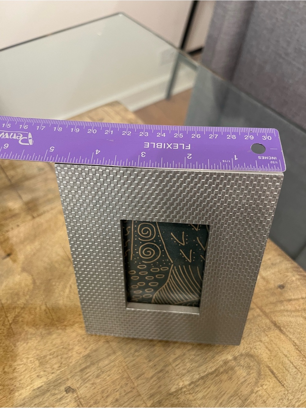 Milano Silver Textured Photo Frame - Picture 4 of 5
